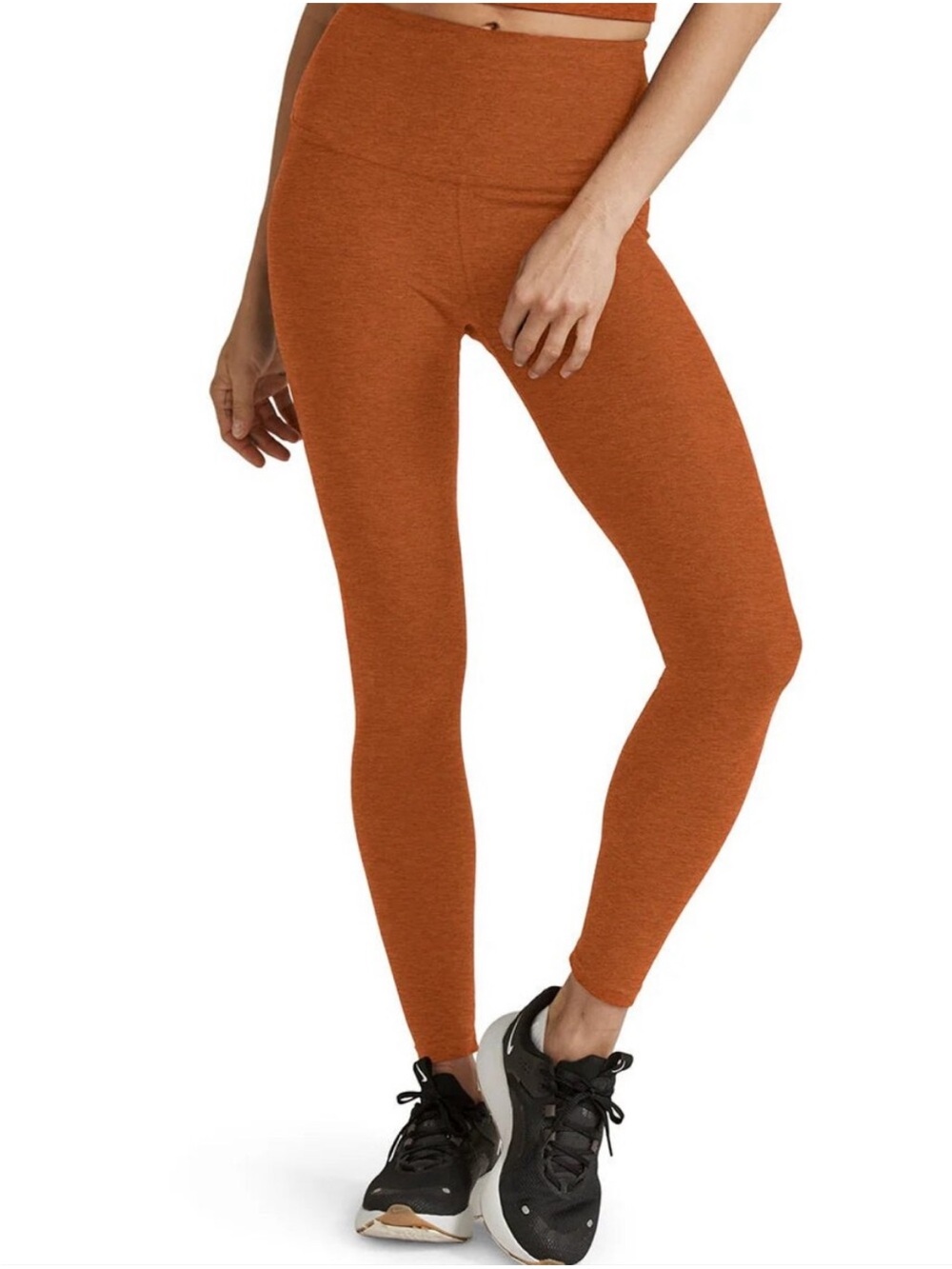 Beyond Yoga Spacedye Caught in the Midi high waisted leggings copper heather, S